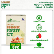 Đường ăn kiêng La hán quả Organic Hữu cơ MonkFruit CT Pharma 20 gói x 5