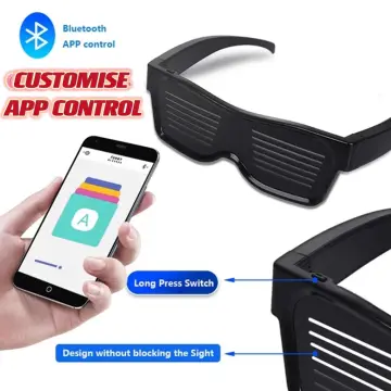 CHEMION - Customizable Bluetooth LED Glasses for India | Ubuy