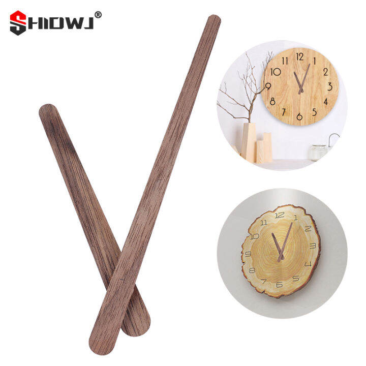 2021-walnut-wall-clock-ตัวชี้การเคลื่อนไหวควอตซ์ชั่วโมงนาทีมือสองอะไหล่12