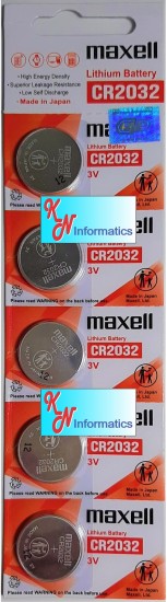 Pin cr2032 maxell - 1 vỉ có 5 viên - made in japan. - ảnh sản phẩm 1