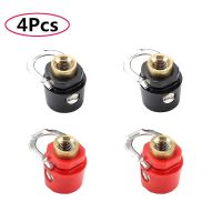 ​4pcs M8 Pure Copper Wire Binding Post 200A High Current Inverter Terminals High Temperature Resistance Connector Splice Black