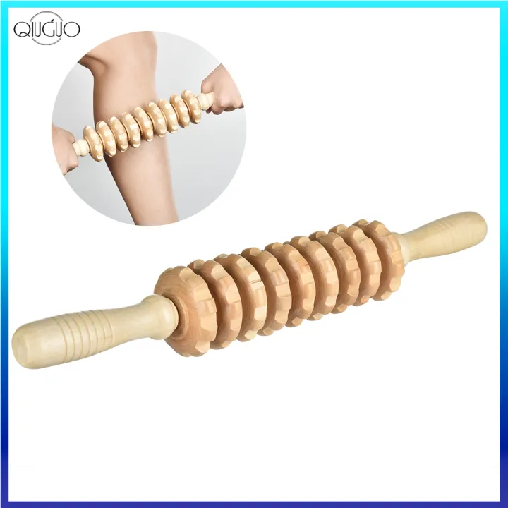 Qiuguo 1PC Roller Massager Wood Massage Stick Reflexology Therapy Hand Foot  Massage Tool | Lazada PH