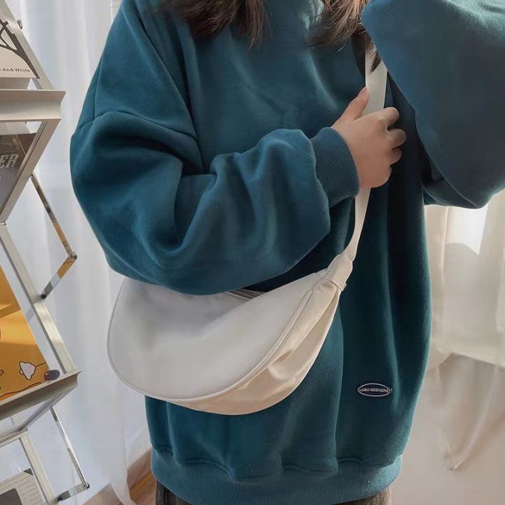 amila-กระเป๋าสะพายไหล่สำหรับผู้หญิง-กระเป๋าแมสเซนเจอร์ไนลอนกระเป๋าสะพายไหล่ขนาดเล็กน้ำหนักเบาสไตล์เรียบง่ายรุ่นใหม่