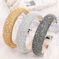 2020ฤดูใบไม้ร่วงและฤดูหนาวใหม่แถบคาดศีรษะสาวอุปกรณ์เสริมRhinestone Headband Bling Hairpinกว้างขอบฟองน้ำHeadbandแถบคาดศีรษะแฟชั่น