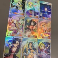 18Pcs/Set Pokemon Trainer Refraction Flash Cards PTCG Lillie Rosa Ash Ketchum DIY Classic Game Anime Collection Card Gift Toys