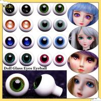 VJDA 8mm/10mm/12mm/14mm อุปกรณ์เสริม สำหรับตุ๊กตา BJD ตุ๊กตาทำหัตถกรรม ตาแก้ว ของเล่นสัตว์เพื่อความปลอดภัย ลูกตา