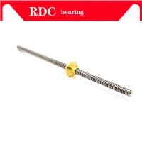 304 stainless steel T12 length 100 200 300 400 500 600 700 800 1000mm lead 2 3 4 8 10 12 14 trapezoidal spindle screw and nut