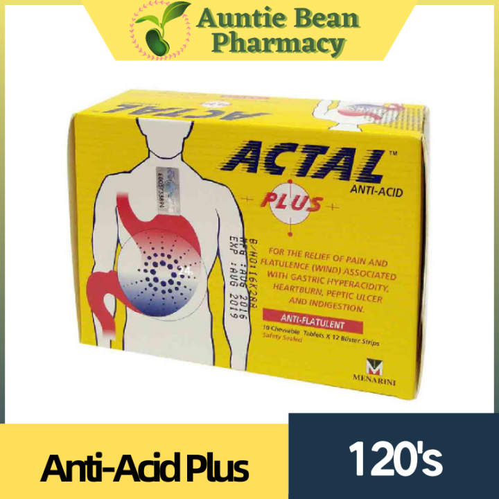 Actal Plus Anti Acid 10 Tablets X 12 Strip Lazada