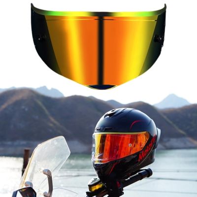 【LZ】❧▪☊  Motorbike Full Face Helmet Sunscreen Plating Internal Visor for GSB-361 Tinted Lens Sunshield Helmet Durable Accessories J60F