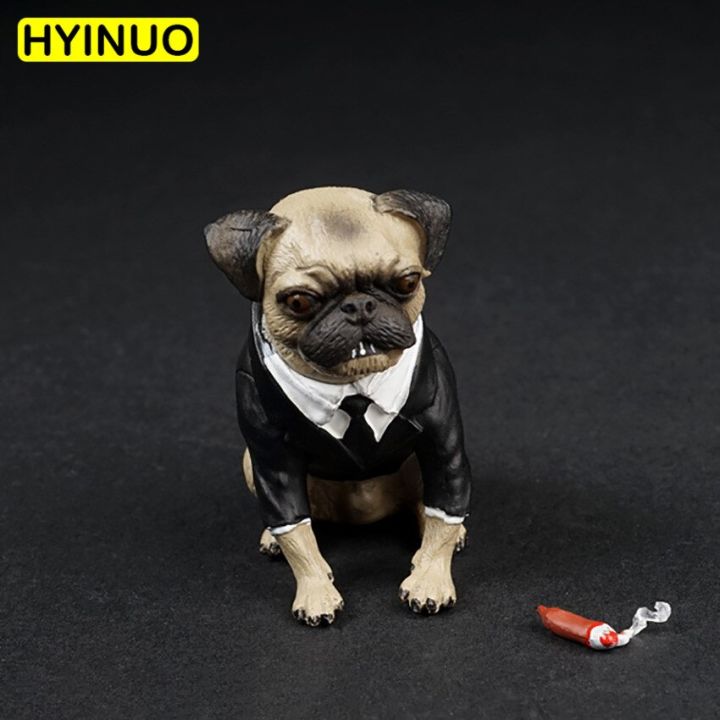 1-6-scale-as032-suit-dog-simulation-pet-dog-men-in-black-leather-pug-model-scene-props-character-model-children-gift-toys