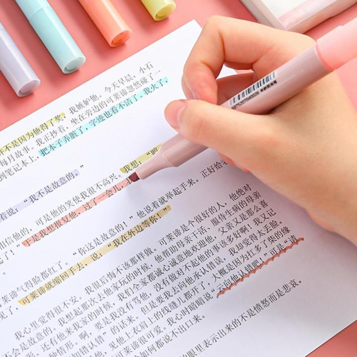 อุปกรณ์ปากกาเครื่องเขียนสำหรับนักเรียนด้ามจับปากกาเคมีทนทาน6ชิ้น-ชุด
