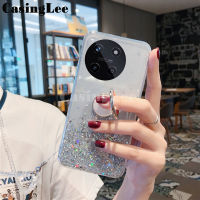 เคสสำหรับ Realme 11 4G เคสนิ่มมีแหวนขึ้นเงาแวววาวด้านหลังมีขาตั้งพร้อมห่วงรูปดาวมูนเกิร์ลเคสสำหรับ Realme 11 4G Realme 11 4G ฝาหลัง11 4G เคสมือถือ