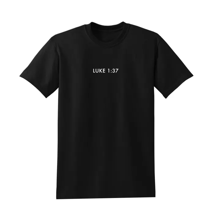 Luke 1:37 Shirt / Bible Verse Shirt (Premium Thick Tshirt ...