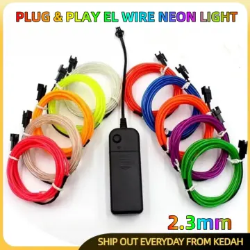 Hot Sale 1m/3m/4m/5m Car Interior Lighting Led Strip Decoration Garland  Wire Rope Tube Line Flexible Neon Lights With Usb Drive