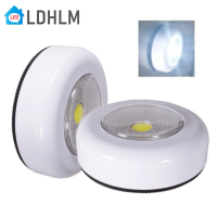 Ldhlm ซัง LED ภายใต้คณะรัฐมนตรีแสงด้วยกาวกาวโคมไฟติดผนังไร้สายคณะรัฐมนตรีตู้ห้องนอนห้องครัวไฟกลางคืน