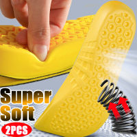 EVA &amp; Latex Shock Absorption Sport Insoles Soft Insole Foot Support แผ่นรองเท้าระงับกลิ่นกาย Orthopedic Feet Care ใส่ Sole Cushion