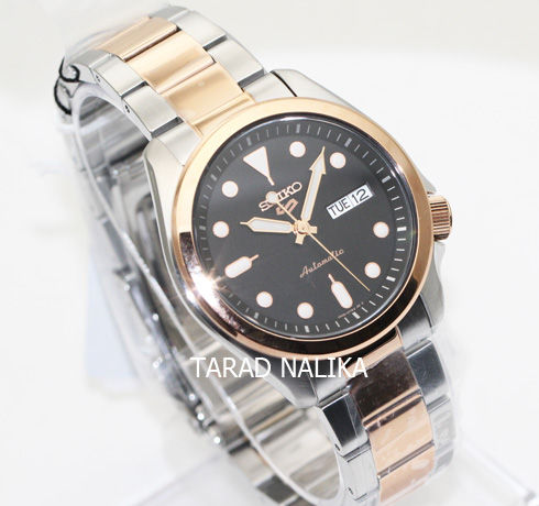 นาฬิกา-seiko-5-sports-new-automatic-srpe58k1-สองกษัตริย์-pinkgold-ของแท้-รับประกันศูนย์-tarad-nalika