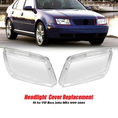 For Bora Jetta MK4 1999-2004 Car Headlight Lens Cover Headlight Lampshade Front Light Shell Cover