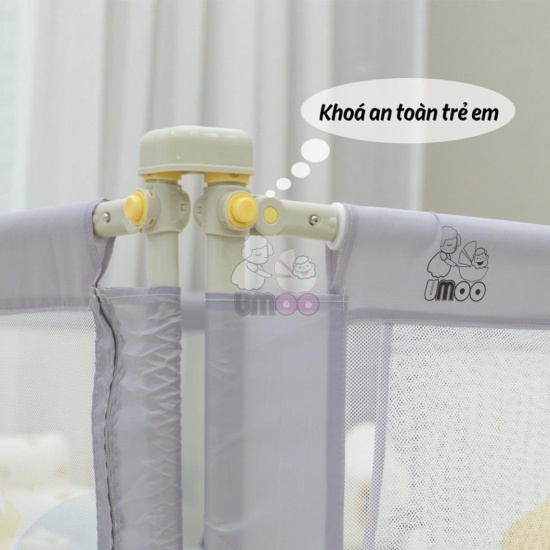 Thanh chắn giường cho bé umoo mẫu mới 088 bản nâng cấp 2022 chất lượng cao - ảnh sản phẩm 6