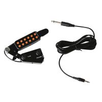 12-Hole Guitar Sound Hole Pickup Magnetic Transducer with Tone Volume Controller for Acoustic/Electric Guitar