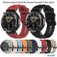 BLUESN สายซิลิโคนสำหรับ Huami Amazfit T-Rex Ultra Runnber สำหรับสมาร์ทวอทช์ Huami Amazfit T-Rex สายนาฬิกาข้อมืออะไหล่