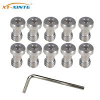 Stainless Steel 1/4" -20 Quick Release Camera Plate Screws Hex Hexagon Socket Tripod Bracket Screw for DSLR Camera Accessories