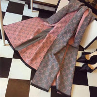 2022 Fashion Winter Elegant Plaid Cashmere Scarves Luxury Womens New Scarf Warm Horse Jacquard Double-sided Two-colors Printed Thick Soft Warm Shawl