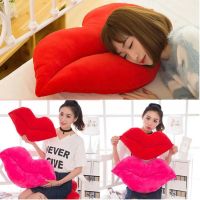 30cm Creative Pink Red Lips Shape Cushion Home Decorative Throw Pillow Sofa Waist Cushion Home Textile Cushion Pillows  Bolsters