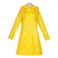 ภาพยนตร์การ์ตูน Coraline คอสเพลย์อะนิเมะสาวสีเหลือง Coat Trench อุปกรณ์เสริมผมฮาโลวีนเครื่องแต่งกาย Suits