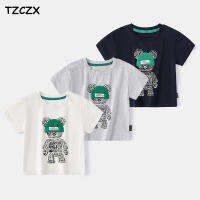 NEW 2022 Summer Children T-shirts Fashion Design Cartoon style Cotton Short-sleeved Boys T-shirts Kids Summer Tops Clothing