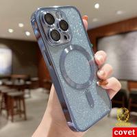 ☃✑♈ LJ7.22 COVET เคสใส สำหรับ เคสกันกระแทก เคสไอโฟน11 เคสกันกระแทก เคสซิลิโคน ที่ชาร์จโทรศัพท์ไร้สาย ชุบไฟฟ้า แต่งกลิตเตอร์ สําหรับ iPhone 14 13 12 11 Pro Max XR XS 7 8 Plus