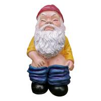 Pooping Gnome Garden Statue Naughty Gnome Lawn Dwarf Figurines Sculptures Indoor Outdoor Cute Sculpture Outdoor Patio Yard Decor Landscape Decorations Gifts classic