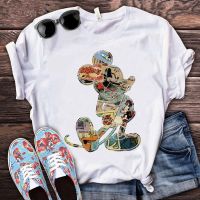 Kawaii Disney Cartoon Mickey Mouse T Shirt Cute Minnie Mouse Tshirt Funny Donald Duck Graphic Tshirt