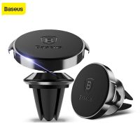 Baseus Car Phone Holder For iPhone Samsung Xiaomi 360 Degree Magnetic Phone Holder Air Vent Mount Car Cell Phone Holder Stand Ring Grip