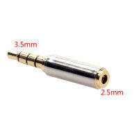 อะแดปเตอร์แปลงหัวต่อสายสัญญาณ Gold Plated 3.5mm(1/8 inch) Male to 2.5mm Stereo Audio Headphone Adapter Converter Jack for Headphone, Audio Earphone, Microphone