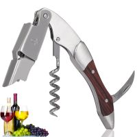 Red Wine Opener Professional Wood Handle Portable Multifunction Screw Beer Wine Corkscrew Kitchen Tools Wine Beer Bottle Opener Bar Wine Tools