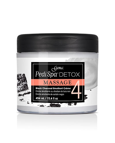 ของแท้! Gena Pedi Spa Detox Charcoal Crème : ชาร์โคล โลชั่นบำรุง  - 15.4 oz.