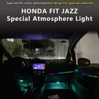 ♘✚ 2014-2019 HONDA FIT JAZZ Ambiant light interior car interior decoration special gk5 accessories LED lights cab APP