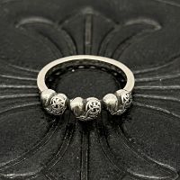 [TOP] Chrome Heart S925 Silver Multi-heart Ring Gothic Style Love Ring Classic Style