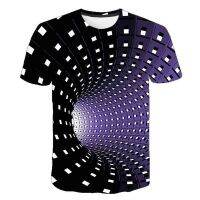 Boys Girls 3D Summer Vortex Fashion Cartoon Print T-Shirts Hip Hop Streetwear Casual Short Sleeve 3D Printed T-Shirt 3T-14T