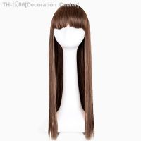 Flat Bangs Wig Fei-Show Synthetic Long Straight Light Brown Hair Heat Resistant Fiber Female Costume Cos-play Women Hairpieces [ Hot sell ] Decoration Center