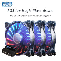 Pccooler Starry Sky PC-SK120 120mm fan Computer Case Cooling Fan Quiet large air volume adjustment LED 12cm CPU Cooler fans-Laocher