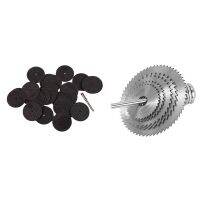 25 PCS 32Mm Resin Cutting Wheel Discs Set Kit and 1 Mandrel &amp; 6 Pcs 22-44Mm HSS Circular Saw Blade Cutting Discs Set