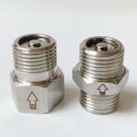 1/2" BSP Female Male Thread 304 Stainless Steel Sanitary One Way Non Return Check Valve High Temperature Resistant Clamps