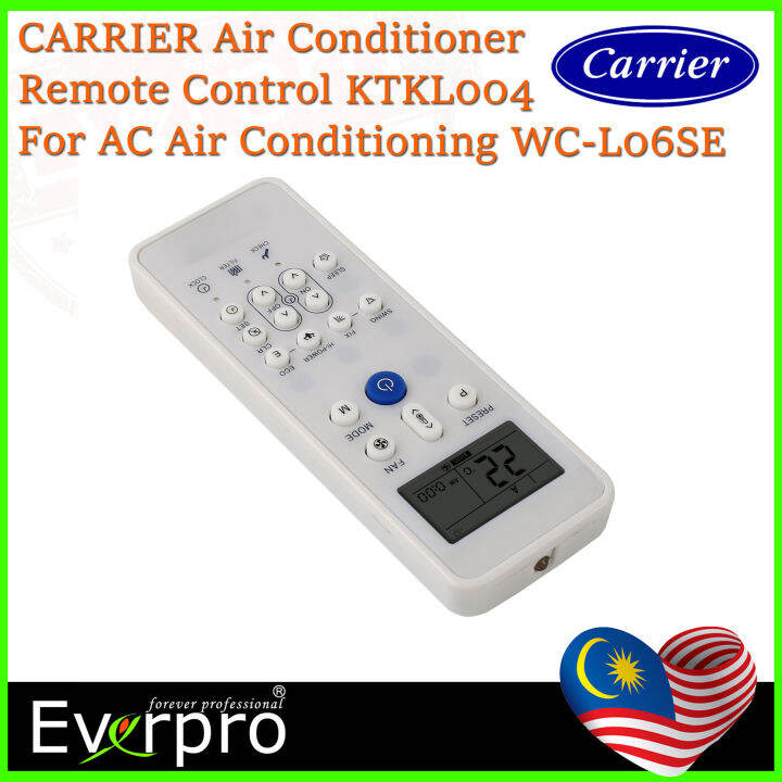 CARRIER Air Conditioner Remote Control KTKL004 For CARRIER/ Toshiba AC