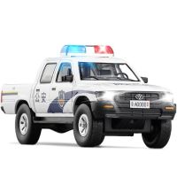 รถกระบะเก็บของ Toyota Hilux สำหรับเด็กรถของเล่นสำหรับโชว์รถโมเดลเหล็ก1:32ใหม่พร้อมไฟเสียง