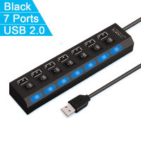 USB Hub 3.0แยก USB หลาย USB 2.0 Hub หลาย4/7พอร์ต Hab ความเร็วสำหรับแล็ปท็อปคอมพิวเตอร์