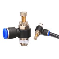 ✼✘ Air Control Valve Thread Fitting Pneumatic Valve Speed Controller - Air 1/8 1/4 3/8 - Aliexpress