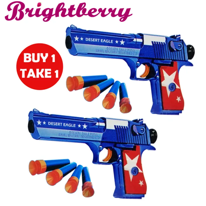 Bright Berry Desert Eagle CaptAmerca Soft Bullet Nerf Gun With Free ...