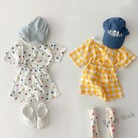 【hot sale】 ▥₪☍ C10 Kids Clothing Outfit Toddler Sets Girls Tops Shorts Casual Suit